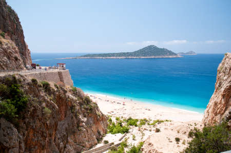 Kaputas beach, Turkey located between the towns of Kas and Kalkanの写真素材