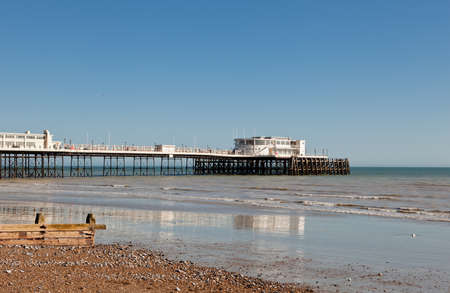 Worthing pier, West Sussex, UKの写真素材