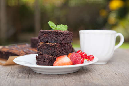 Healthy gluten free brownies made with sweet potato and coconut flour. Paleo style brownies on a...