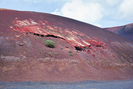 Volcanic landscapes in Lanzarote, Canary islandsの写真素材