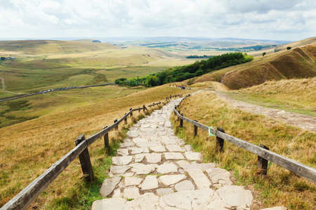 Scenery of Mam Tor, Peak District. UK
