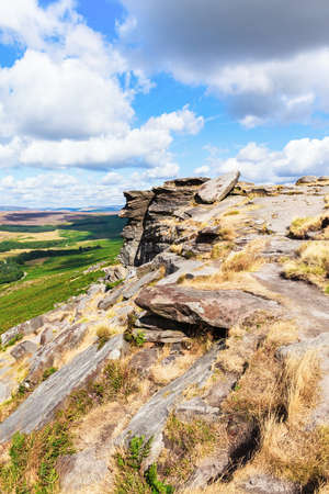 Scenery of Stanage Edge, Peak District. UK