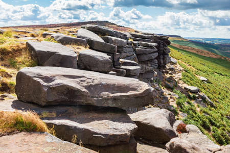 Scenery of Stanage Edge, Peak District. UK