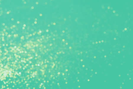 Abstract photo, blurred background in mint turquoise color with beautiful bokeh