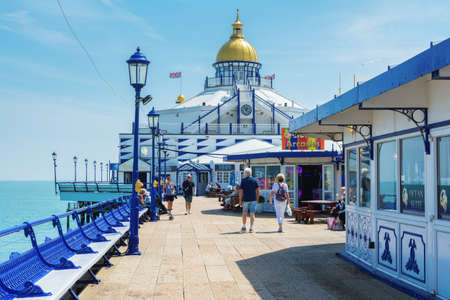 EASTBOURNE, EAST SUSSEX, UK - MAY 23 : View of Eastbourne pier in East Sussex on May 23, 2019のeditorial素材