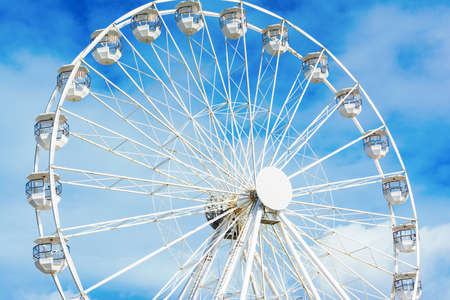 Ferris wheel in Bournemouth, Dorset, United Kingdomの写真素材