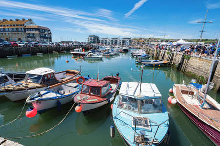Lyme Regis, United Kingdom, Jurassic Coast in Dorsetのeditorial素材