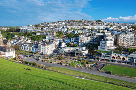 Ilfracombe, North Devon, United Kingdom, view of townのeditorial素材