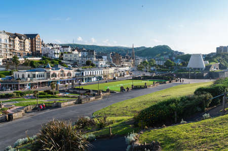 Ilfracombe, North Devon, United Kingdom, view of townのeditorial素材