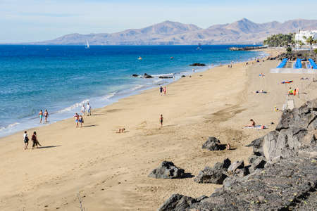 Puerto del Carmen, Lanzarote, Canary islands, Spainのeditorial素材