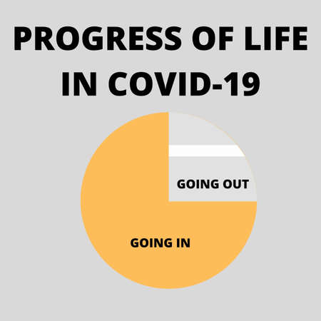 PROGRESS OF LIFE DUE TO COVID-19 PANDEMICの写真素材