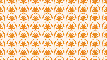 Flowers and other botanical seamless pattern background. Classical old ornament. For backgrounds, wallpapers, textiles, and fashion.のイラスト素材
