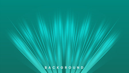 Neon futuristic with green background. Light lines backdropのイラスト素材