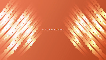 Orange light overlapping layers, Line grunge background textureのイラスト素材