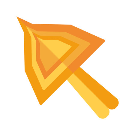 Yellow pointer cursor arrow modern style. Computer mouse clickのイラスト素材