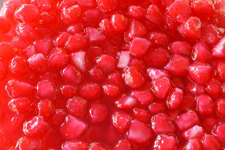 Tubtimkrob waterchestnuts mix syrup Thai dessert 
の写真素材