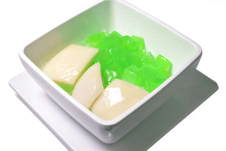 Copra with coconut milk is Thai dessert 0300の写真素材