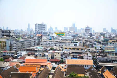 Cityscape area in Bangkok of Thailandの写真素材