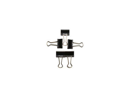 Paperclip isolated on white backgroundの写真素材
