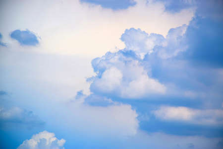 Background blue cloudy in the sky 170927 0018の写真素材