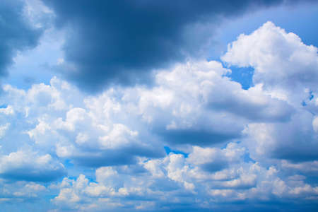 The sky blue and cloudyの写真素材