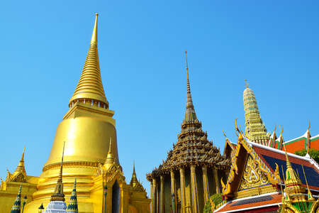 Wat Pra Kaew The Grand Palace Bangkok Thailandの写真素材