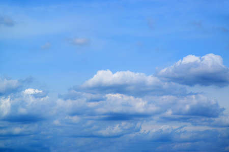 Blue sky and clouds backgroundの写真素材