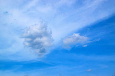 Cloudscape white and blue sky
