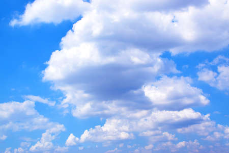 White clouds and blue skyの写真素材