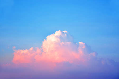 Blue sky and white cloudsの写真素材