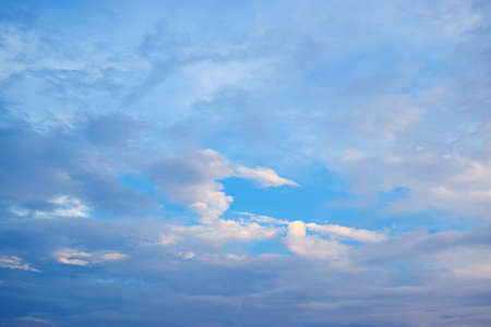 Blue sky with white cloudsの写真素材