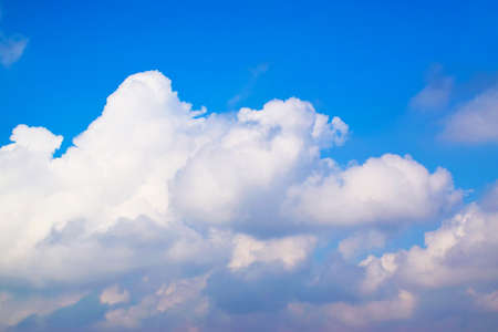 Blue sky and white cloudsの写真素材
