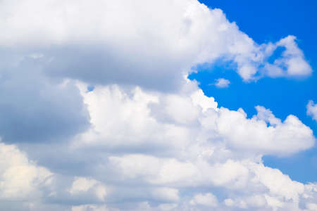 Blue sky with white cloudsの写真素材