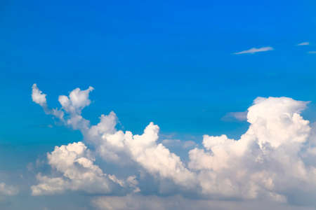 Blue sky and white cloudsの写真素材
