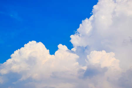 Blue sky and white cloudsの写真素材