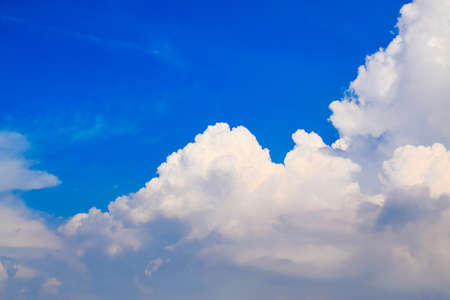 Blue sky with white cloudsの写真素材