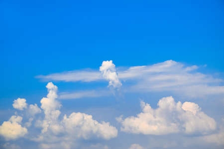 Cloud with blue sky backgroundの写真素材