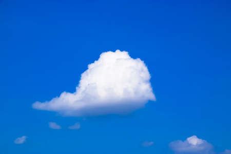 Blue sky White clouds backgroundの写真素材