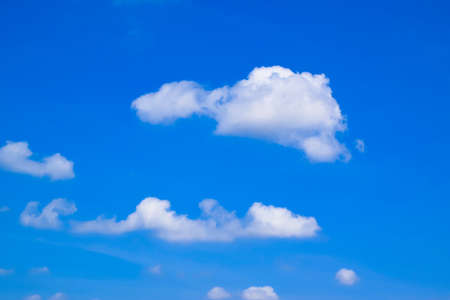Blue sky White clouds backgroundの写真素材