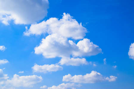 Blue sky and clouds backgroundの写真素材