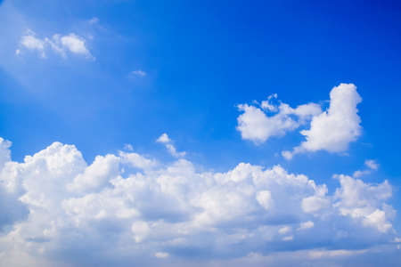 Blue sky background and cloudsの写真素材