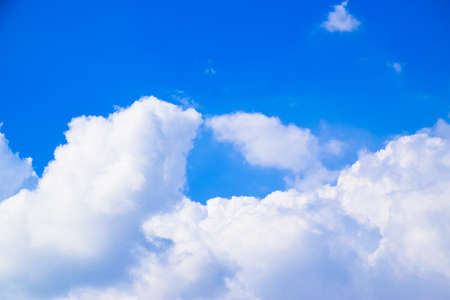 Blue sky and White cloudsの写真素材
