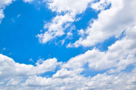 Blue sky with White Cloudsの写真素材