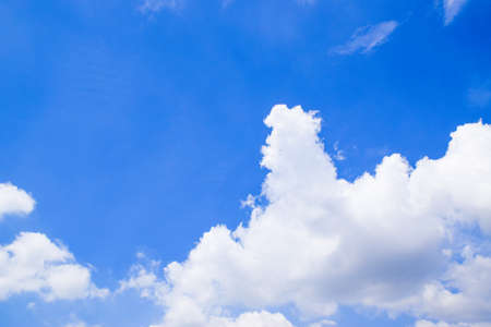Blue Sky and White Cloudsの写真素材