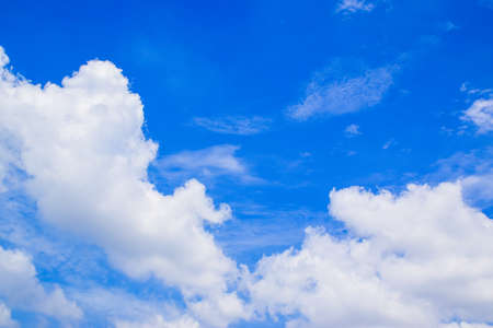 White Clouds in The Blue Skyの写真素材