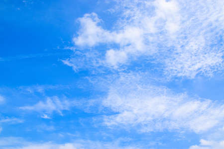 Blue sky with White cloudsの写真素材