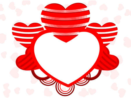 A love tree brans having hanging heart shapes and leafs on seamless line background for Valentines Day and other occasions.のイラスト素材
