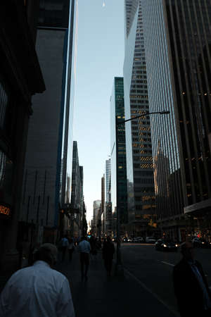 Evening in big city