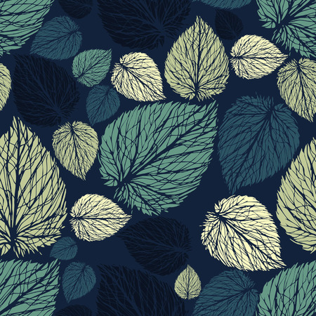 seamless wallpaper and background from the leavesのイラスト素材