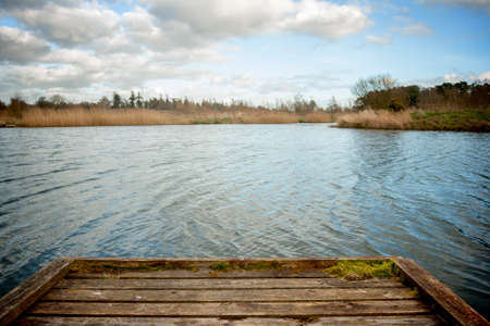 Old Dock on the Lakeの写真素材